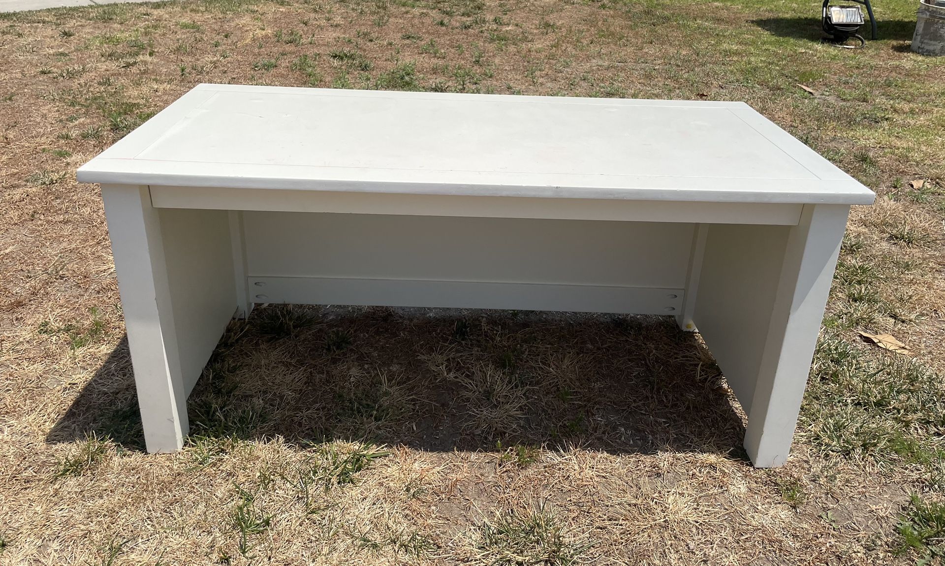 Pottery Barn White Console Table