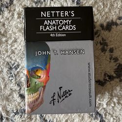 Netter’s Anatomy Flash Cards