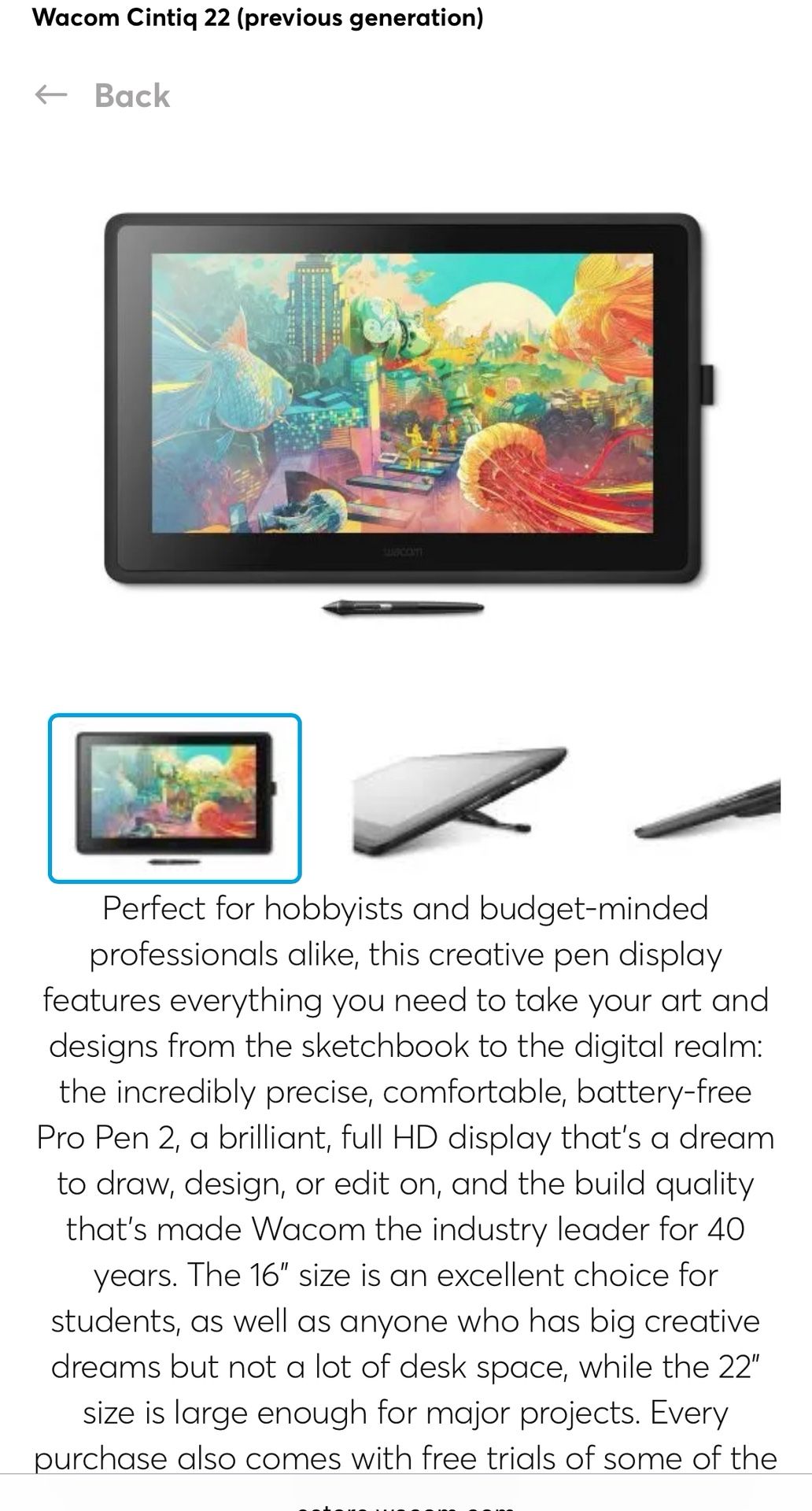 Wacom 22 Pro Tablet