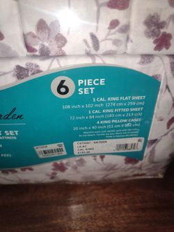 New 6 piece cal king sheets