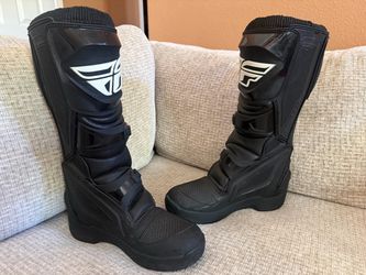 Fly Racing Size 8 Maverik Mens Dirt Bike Off Road Motocross Boots Black