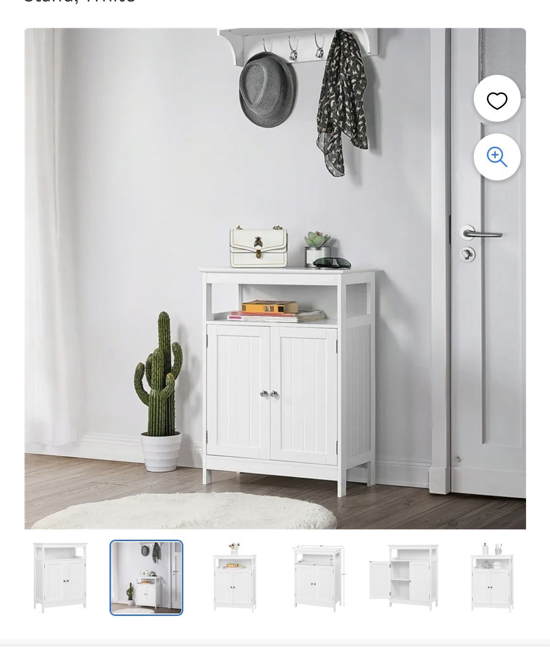 Yaheetech White Drawer