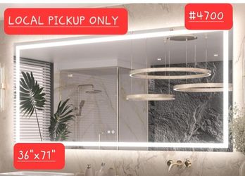➿️ Keonjinn 72x36 Inch LED Bathroom Mirror with Lights, Frontlit & Backlit #4700