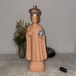 Vintage Infant of Prague Lighted Figural Blow Mold StatueNan-San RocklandMass#29