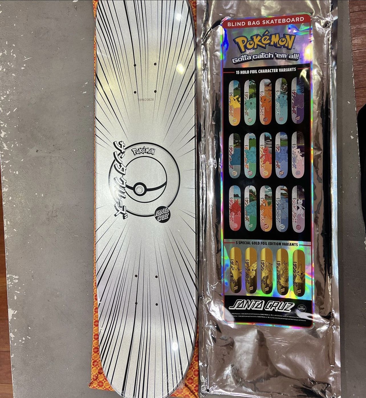 Pokemon x Santa Cruz Limited Edition Skateboard Deck Wartortle 8.0" (In Hand)
