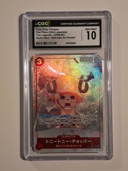 2024 One Piece Two Legends Alt Art Tony Tony Chopper OP08-007 CGC 10 GEM MINT