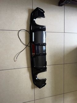 Rear Bumper Diffuser with LED Light Honda Civic 2016
