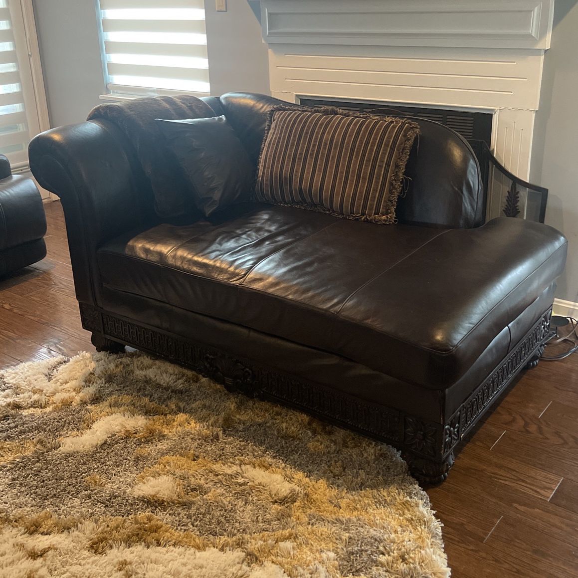 Leather Chaise Sofa