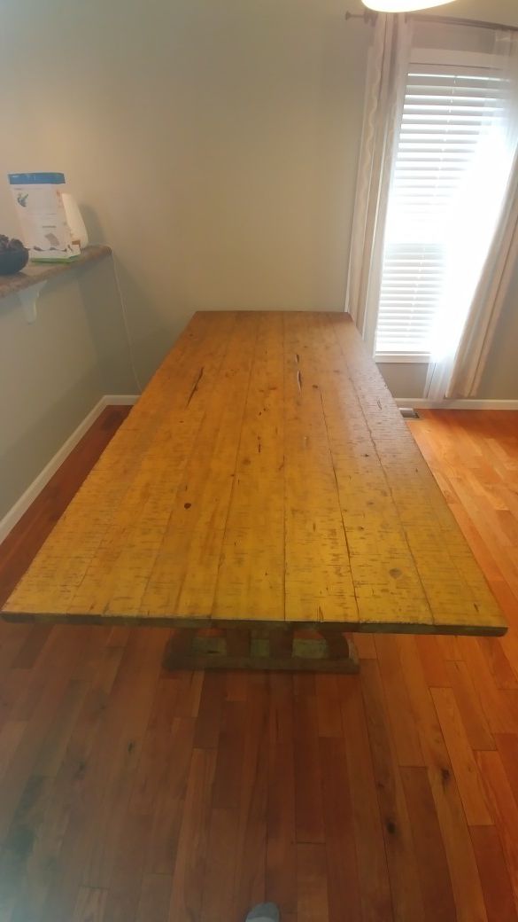 Pine wood Dining Table ( Open Box)