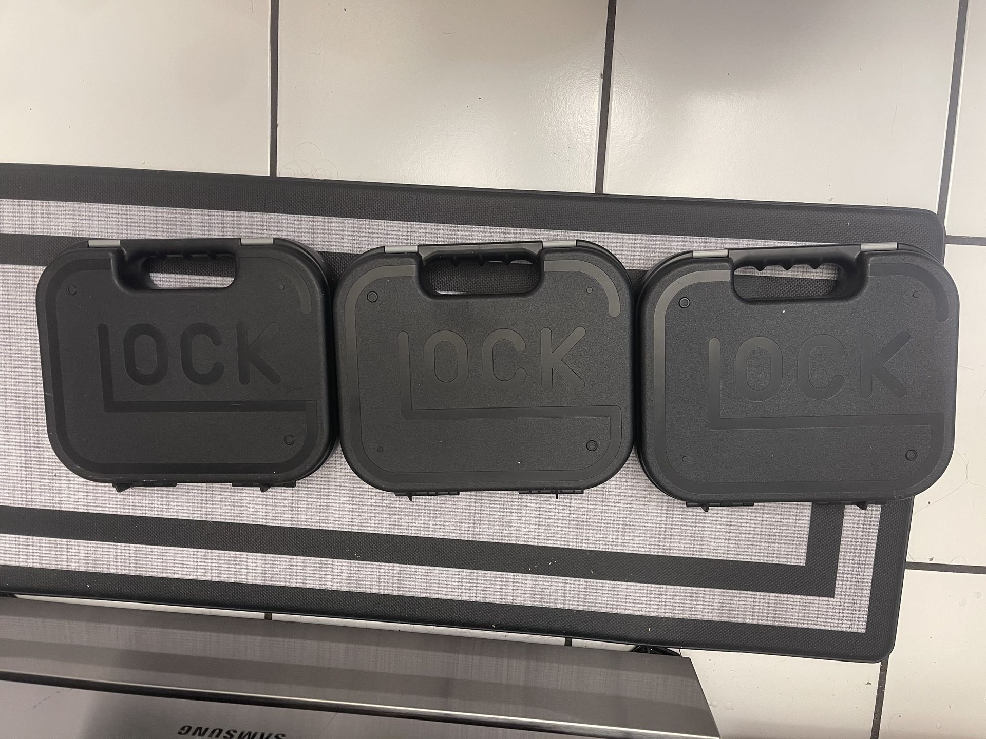 3 used Glock hard cases