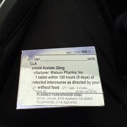 Emergency contraceptive  (Morning after pill)