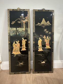 Vintage Asian Wall Panels