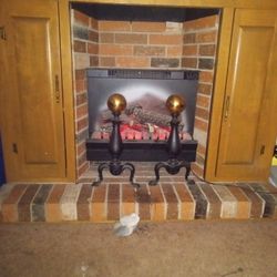 Fake Fireplace No Mess No Wood Electric Flames Electric Heat 