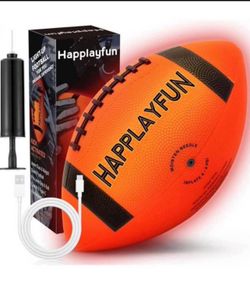 Brandnew Light Up Football Gifts for Boys 8-12: LED Youth Glow in the Dark Footballs Size 6 Kids Games Cool Toys 8-13, Sports and Outdoor Birthday Gif