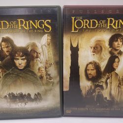 2 Pack The Lord Of The Rings Bundle: THE FELLOWSHIP OF THE RING & THE TWO TOWERS