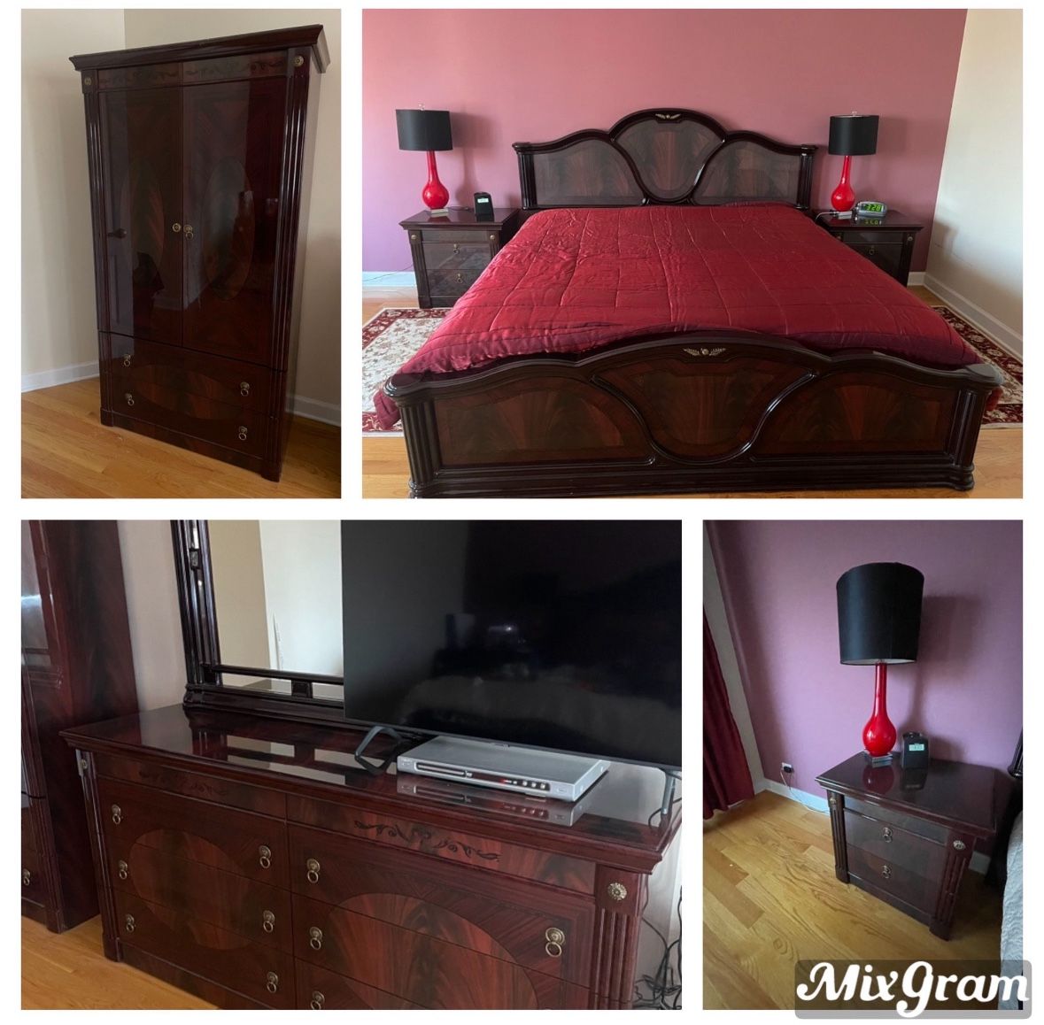 King Bedroom Set -6 Pieces