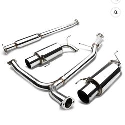 New in box DNA Motoring CBE-HA98V6 For 1998 to 2002 Honda Accord Catback Exhaust System 4.5" Dual Path Tip Muffler - CG 3.0L V6 99 00 01