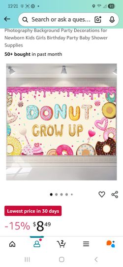 Donut Grow Up Party Decor