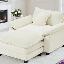 Luxurious Cloud Couch, Seat And A Half. 