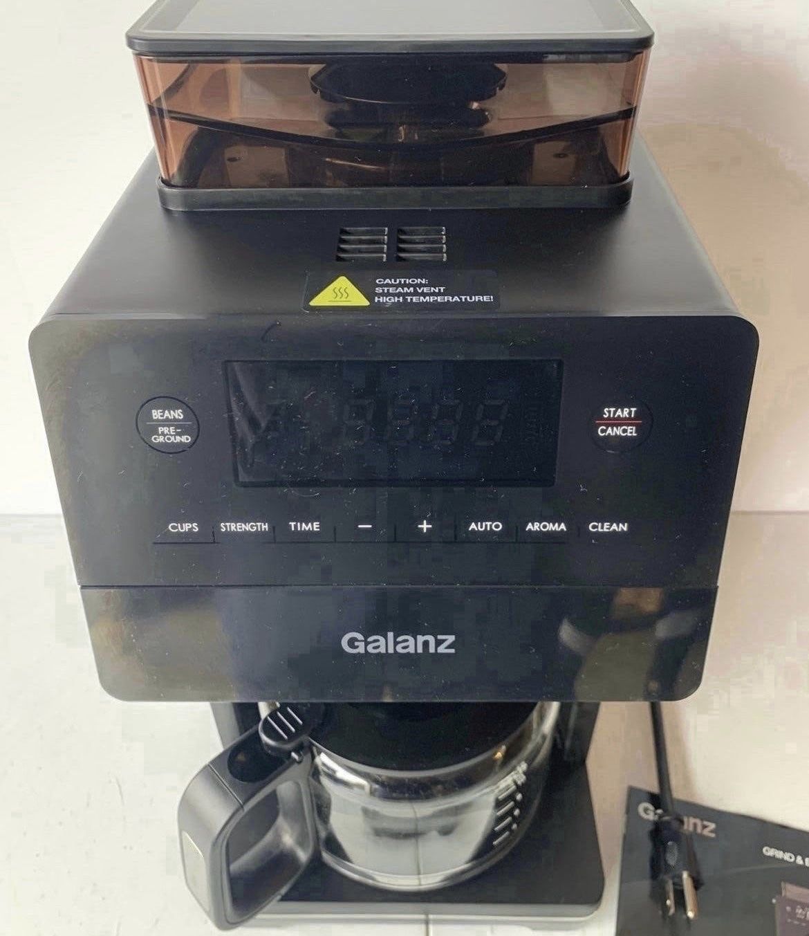 Galanz 2in1 Grind and Brew Coffee Maker with Adjustable Grind Size