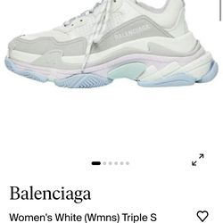 Balenciaga Triple S Pastels  White/Blue/Purple  (NEED GONE ASAP ) ‼️