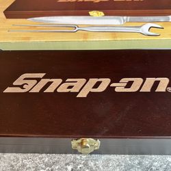 Snap-on Wrench Inspired Stainless Steel Carving Set Brand New!
