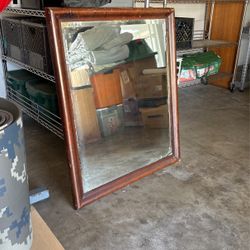 Antique Beveled Glass Mirror - FREE!!!