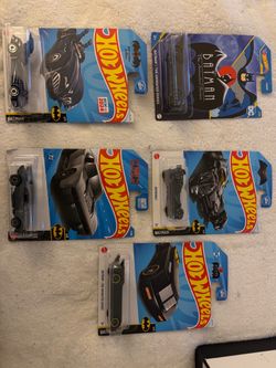 Hot Wheels Batman Die-Cast Car Lot of 5