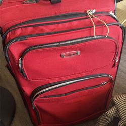 Red luggage