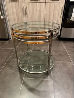 Glass Side Table