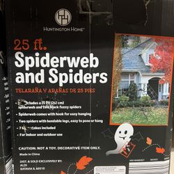 Helloween Outdoor Decoration 25 Ft Spider Web 