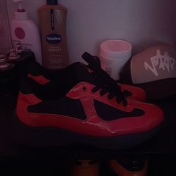 Black n Red Prada Cups