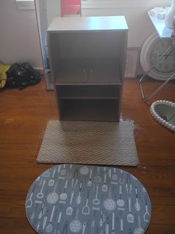 Microwave stand kitchen mats