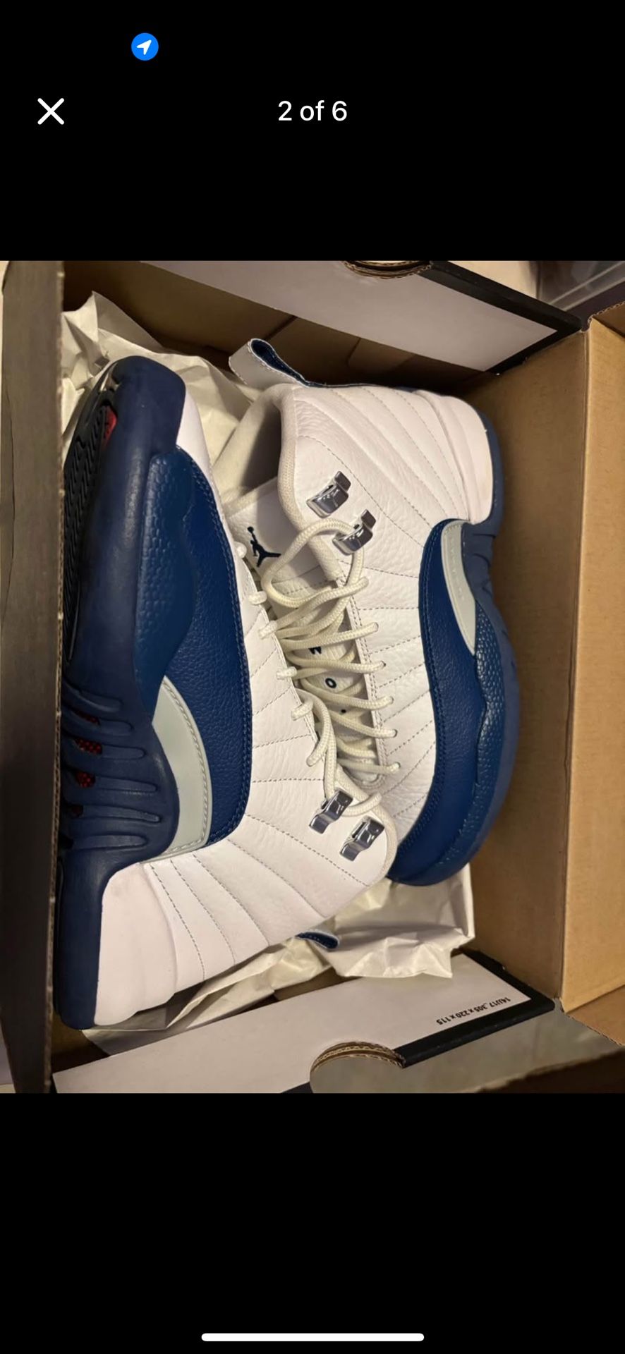Jordan 12 French Blue Size 4.5