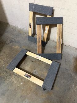 50 Heavy-Duty Furniture Moving Dollies Available – Wood & Carpeted – Great Condition