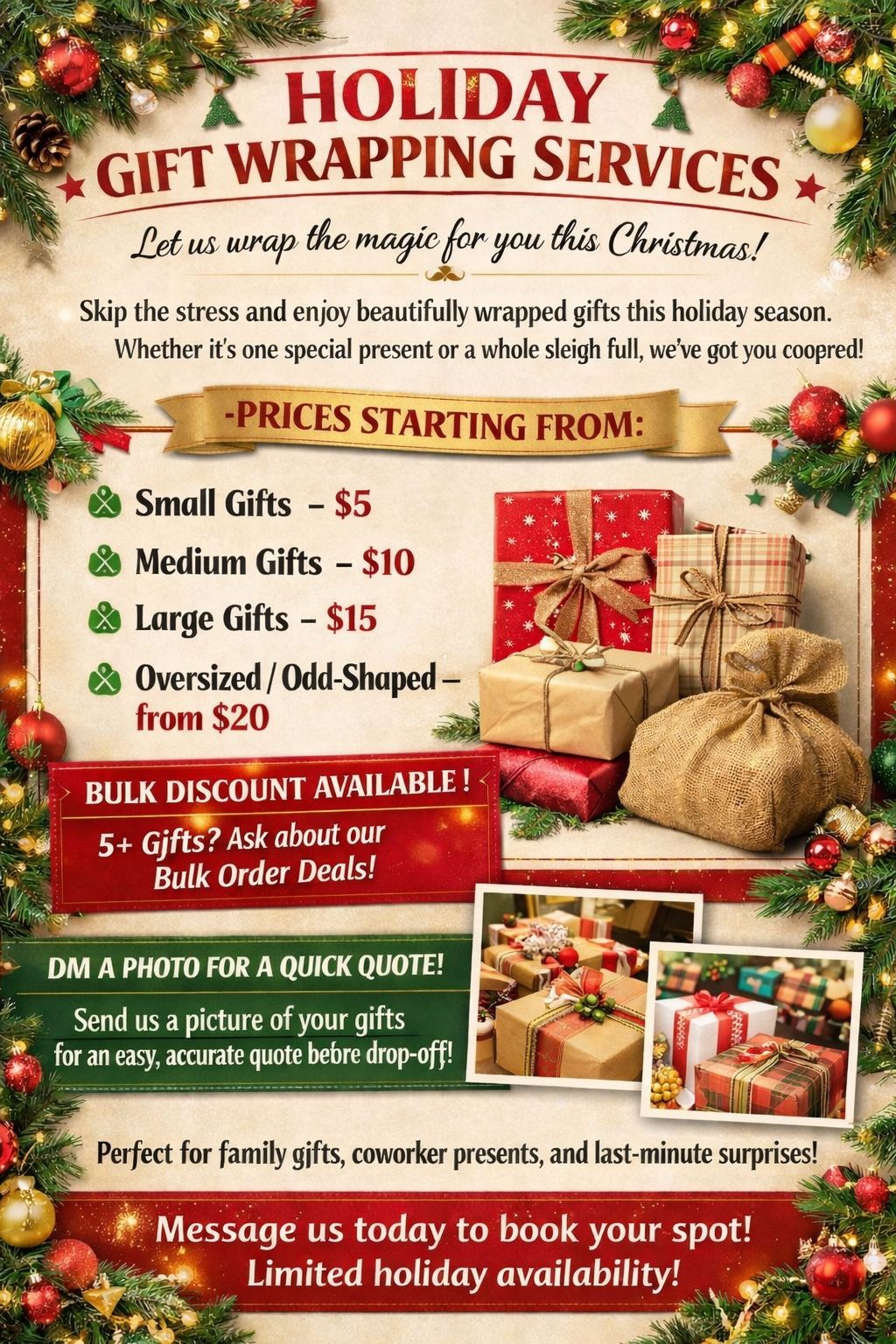 Custom Gift Wrapping