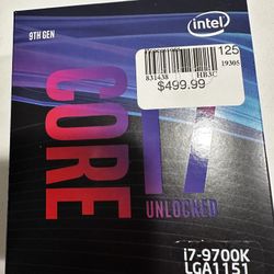 Intel Core i7 9700K CPU 