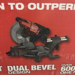 Milwaukee M18 FUEL 18V Lithium-lon Brushless Cordless 7-1/4 in. Dual Bevel Sliding Compound Miter Saw (Tool-Only)
