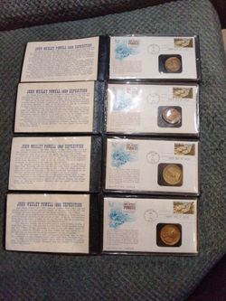 This is a total of (4) first day of issue stamps w/envelopes, issued in 1969.  Each envelope is in a plastic protective sleeve and they feature commem