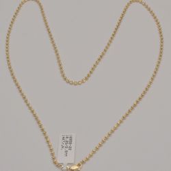 Franco Chain Necklace 14k Yellow Gold Box Link 2.3 mm Wide
