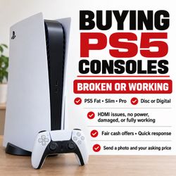 Buying PS5 Consoles — Broken or Working!