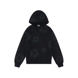 Monochrome Denim Tear Hoodie