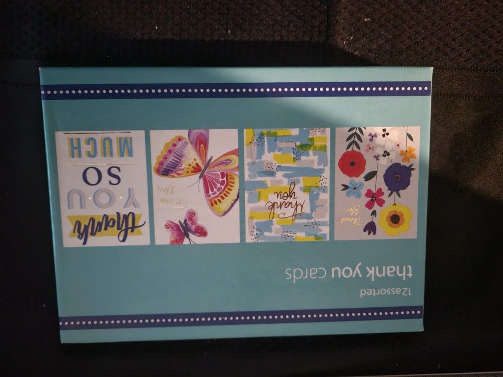 12 Assorted Thank You Cards