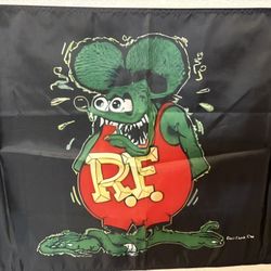 Large Rat Fink Banner / Flag 