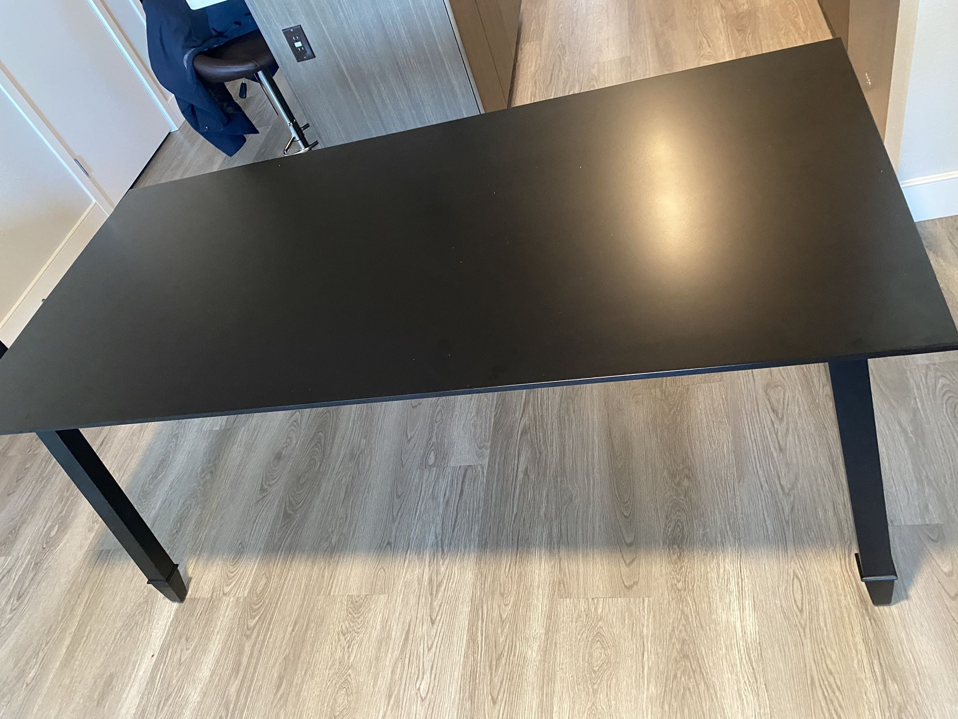 Black Dining Table With Minor Scratches