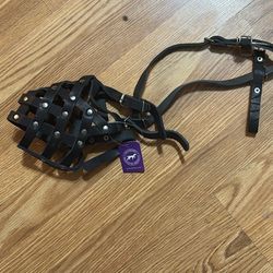 Xtra Large Leather Dog Muzzle 