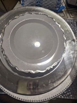 elegant plastic cake plates  