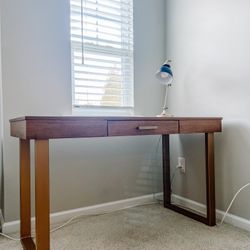 Wood and Gold Metal Sloan Desk