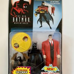 1998 The New Batman Adventures Animated Series Crime Solver UNDERCOVER BRUCE WAYNE Figure MOC