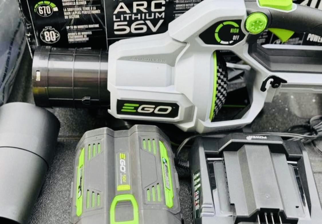 EGO POWER + 56-volt 670-CFM 180-MPH Battery Handheld Leaf Blower (Battery and Charger Includet)